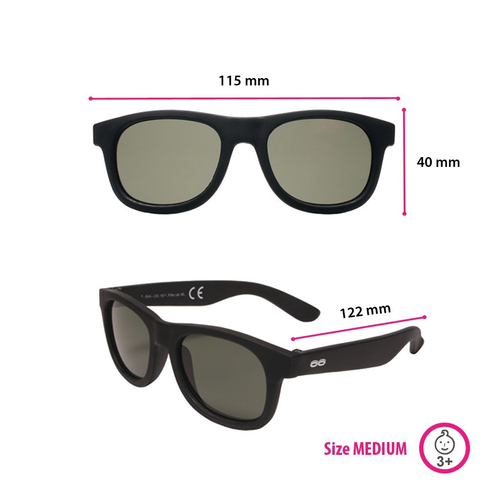 ITOOTI Okulary Przeciwsłoneczne Classic M czarne ITOOTI Okulary Przeciwsłoneczne Classic M czarne