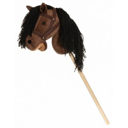 Hobby Horse pluszowy koń na kiju brązowy z lejcami
