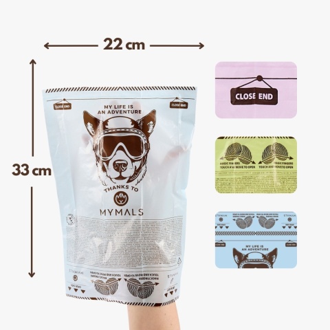 Dozownik na woreczki na odchody, MYMALS Dyspenser Kostka zielona +15 worków