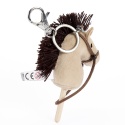 Hobby Horse Breloczek, Maskotka Koń na kiju beżowy 11 cm, Prezent Mikołajki