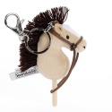 Hobby Horse Breloczek, Maskotka Koń na kiju beżowy 11 cm, Prezent Mikołajki