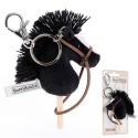 Hobby Horse Breloczek, Maskotka Koń na kiju czarny 11 cm, Prezent Mikołajki
