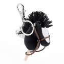 Hobby Horse Breloczek, Maskotka Koń na kiju czarny 11 cm, Prezent Mikołajki