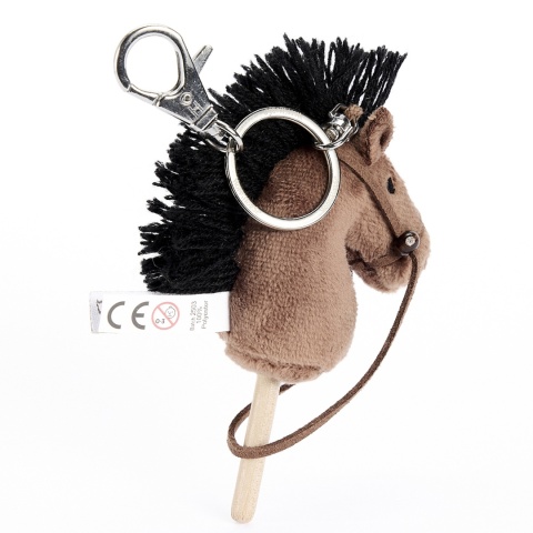 Hobby Horse Breloczek, Maskotka Koń na kiju gniady 11 cm, Prezent Mikołajki