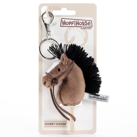 Hobby Horse Breloczek, Maskotka Koń na kiju gniady 11 cm, Prezent Mikołajki