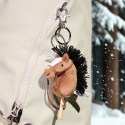 Hobby Horse Breloczek, Maskotka Koń na kiju gniady 11 cm, Prezent Mikołajki