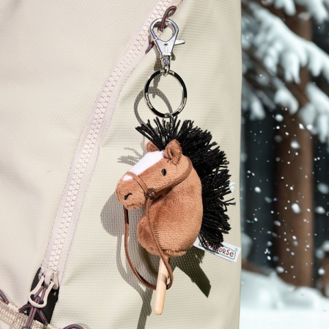 Hobby Horse Breloczek, Maskotka Koń na kiju gniady 11 cm, Prezent Mikołajki