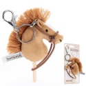 Hobby Horse Breloczek, Maskotka Koń na kiju kasztan 11cm, Prezent Mikołajki