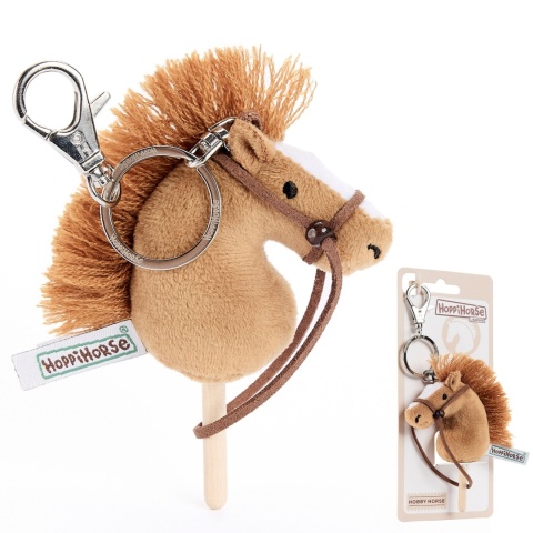 Hobby Horse Breloczek, Maskotka Koń na kiju kasztan 11cm, Prezent Mikołajki