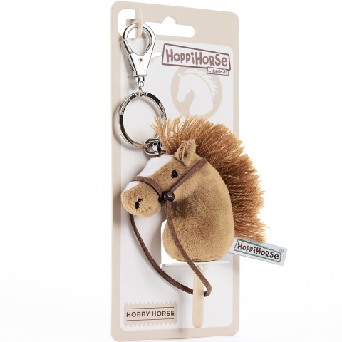 Hobby Horse Breloczek, Maskotka Koń na kiju kasztan 11cm, Prezent Mikołajki
