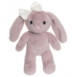 Maskotka królik Tyra, przytulanka Teddykompaniet, pluszak różowy 20 cm