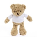 Miś pluszowy z koszulką, Tullimals Maskotka Milo, jasny brąz 25 cm
