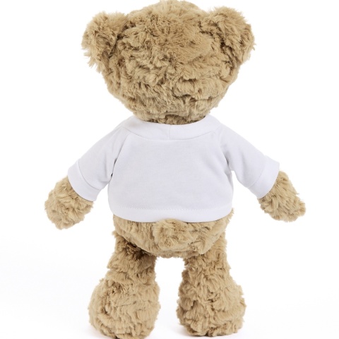 Miś pluszowy z koszulką, Tullimals Maskotka Milo, jasny brąz 30 cm