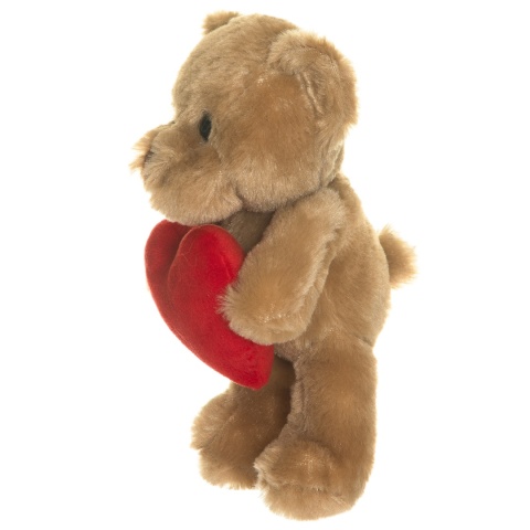 Pluszak Miś Theo z serduszkiem - maskotka, prezent dla dzieci, brąz 19 cm Pluszak Miś Theo z serduszkiem - maskotka, prezent dla dzieci, brąz 19 cm