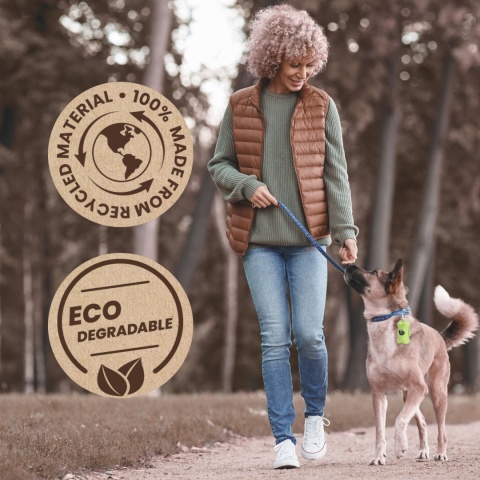 Woreczki na psie odchody, 100% Z RECYCLINGU, Worki dla psów MYMALS 120 szt